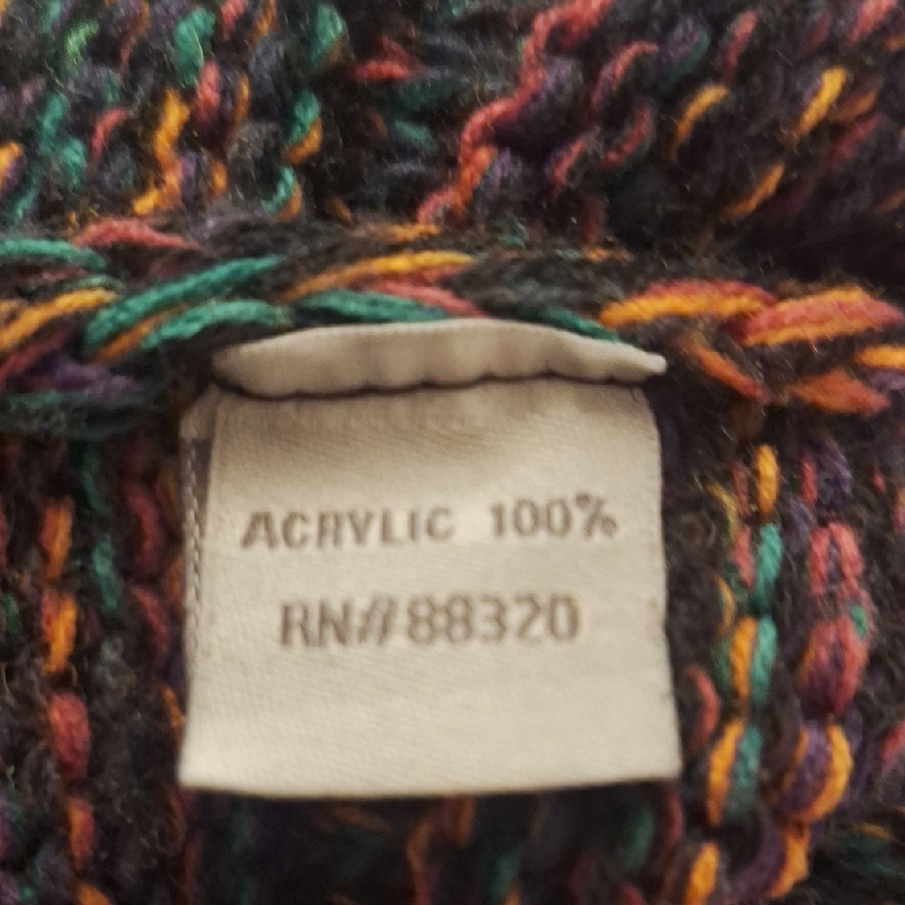 C.C Colorful Knit Beanie with Pom-Pom for Kids - Picture 3 of 5